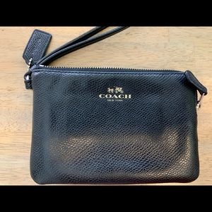 Coach Wristlet in *Black*